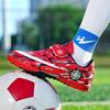 Frühlings- und Herbst-Kinder-Fußballschuhe mit Klettverschluss für abgebrochene Nägel, Jungen lange Nägel Training, mittlere Kinder, Mädchen kurze Nägel Wettkampfschuhe
