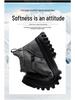 Men's High-Top Leather Snow Boots: Warm, Non-Slip, Wear-Resistant Martin Style for Fashionable Winter Wear.