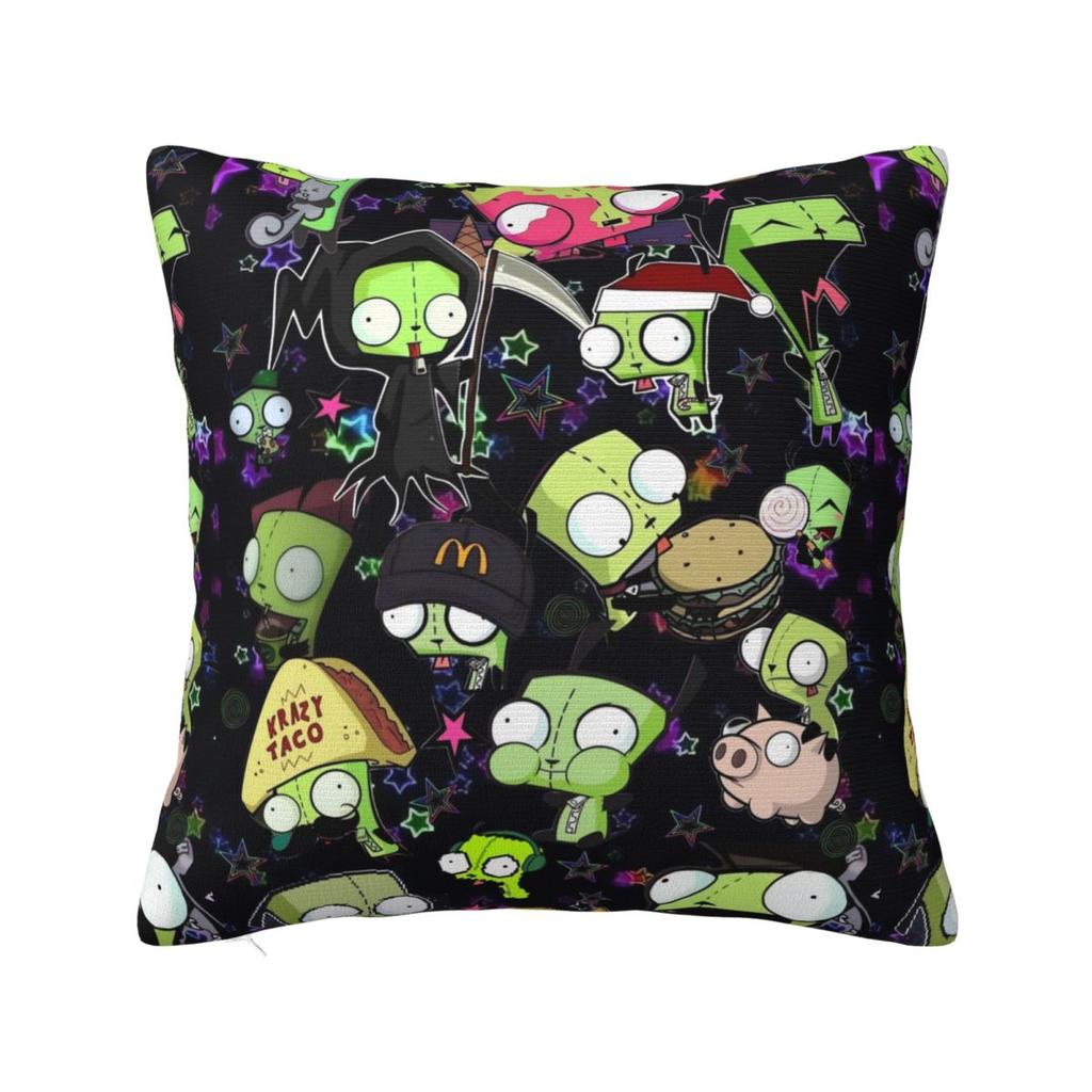 Invader Zim Gir Dib Robot Povlak na polštář Americký animovaný povlak na polštář na pohovku ložnici domácí dekorace Povlak na polštář Povlaky na polštáře Dárek