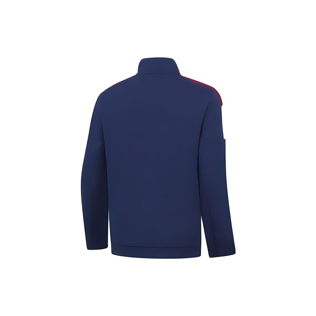 Li-Ning Color Block Zip-Up Sports Hoodie Men Hoodies Deep-Navy AWDTA09-2