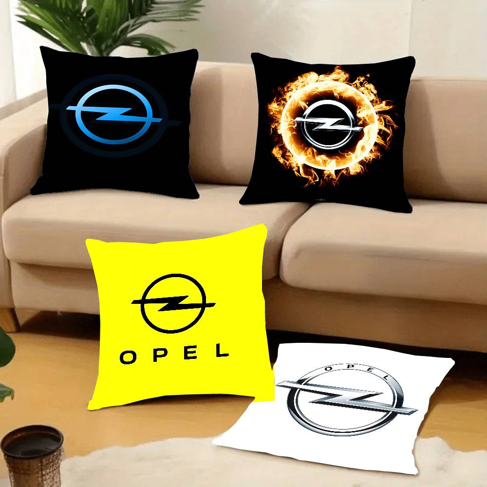 Federa Cuscino Logo Auto O-OpelsS Tessuto Peluche Morbida Federa Stampa Double Face Copricuscino Regali per la Casa