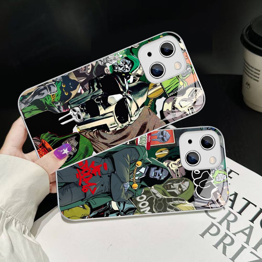 MF-DOOM Rapper Tempered Glass For Iphone 14 13 12 11 Pro Mini XS MAX 14Plus X XS XR Fundas