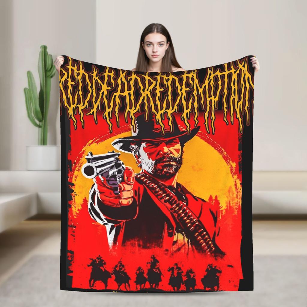 Arthur Morgan Red Dead Redemption Super Zacht Dekentje Esthetische Woondecoratie Flanellen Bedsprei Bank Bed Cover