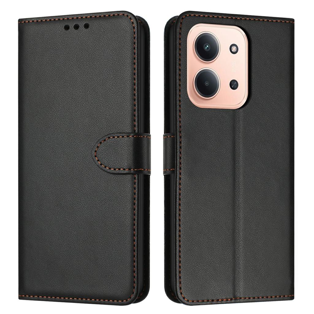 Für Xiaomi Redmi 15C 4G (Global) (171 mm)/Poco C85 4G (171 mm) Hülle Ständer Brieftasche Leder Handyhülle mit Riemen