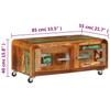 Coffee Table 85 X 55 X 40 Cm Solid Reclaimed Wood