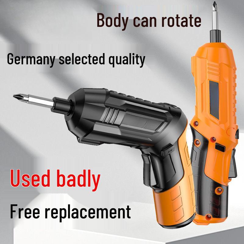 Multifunctional Electric Screwdriver: Compact Lithium Hand Drill Tool for Household Use