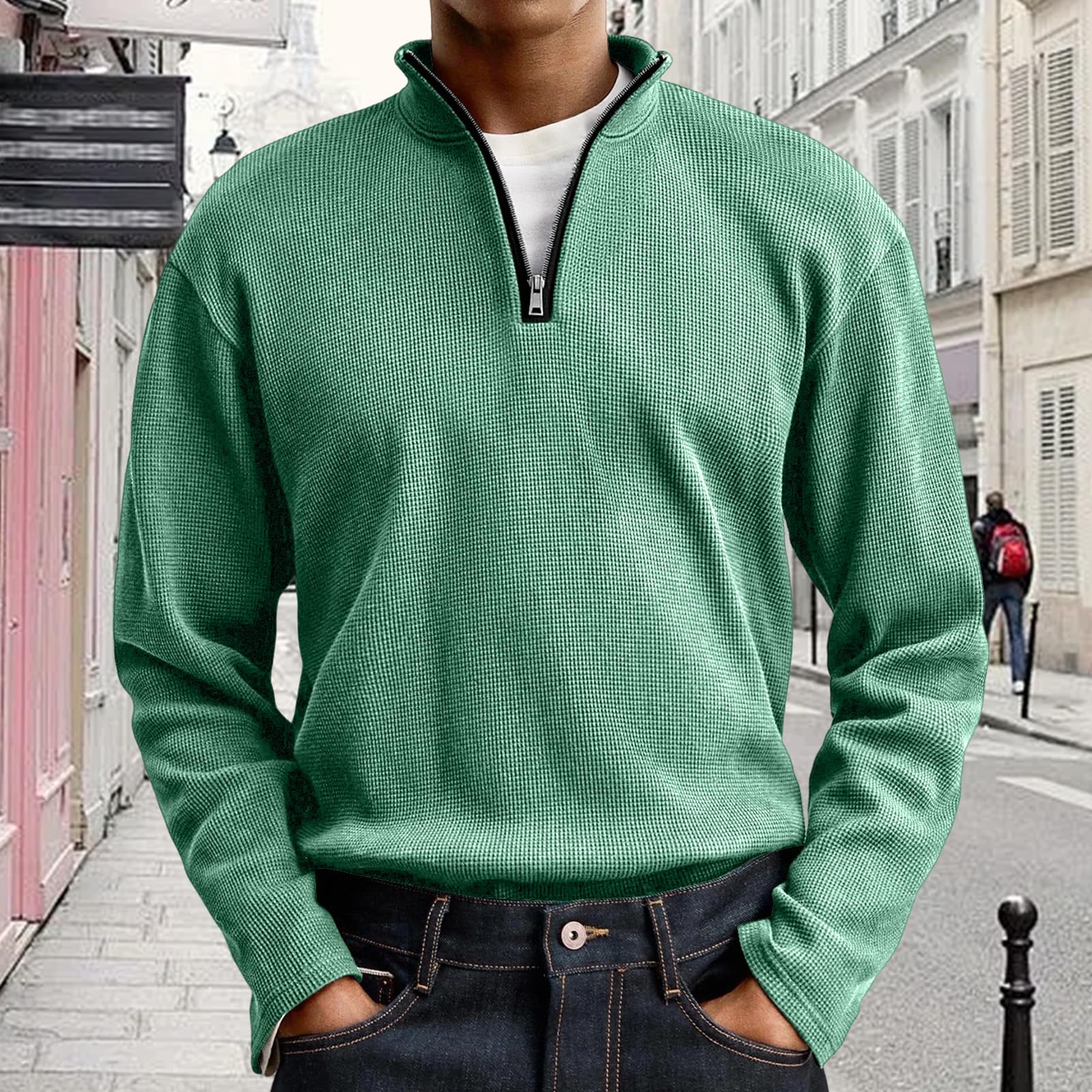 

Мужской повседневный пуловер, легкий свитшот с горловиной, рубашки с длинным рукавом L