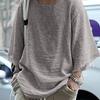 Pánské tričko Jednobarevné Volné Streetwear Dlouhý rukáv Horní díl s třásněmi na rande
