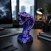 Gothic Style Snake Head Statue Home Decoration Snake Figurine Desktop Ornament  Home