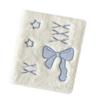 Plush Photocard Binder 6 Hole Pre-punched Photo Card Binder Sleeve 4 Pocket Card Sleeve for Photo Card Binder Album