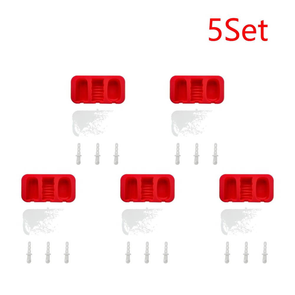 1-5er Set Stapelbare Eis am Stiel Form DIY Kombi Stapelbarer Eis am Stiel Maker Wiederverwendbare Eis am Stiel Form für Selbstgemachtes Eis
