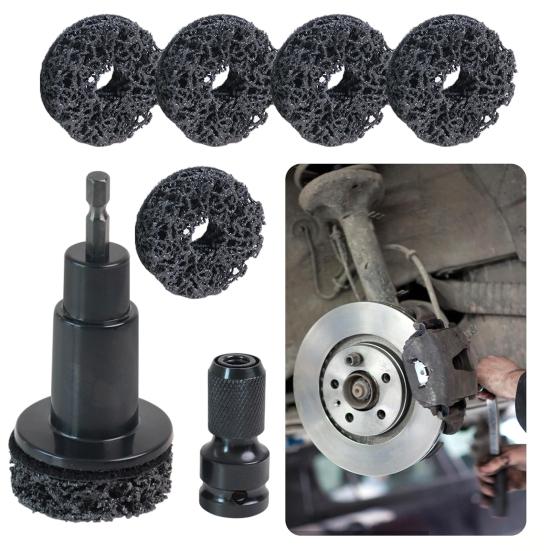 Wheel Hub Resurfacing Kit Precision Rust Removal Tool Hub Cleaner Grinding Tool Automotive Maintenance Kit