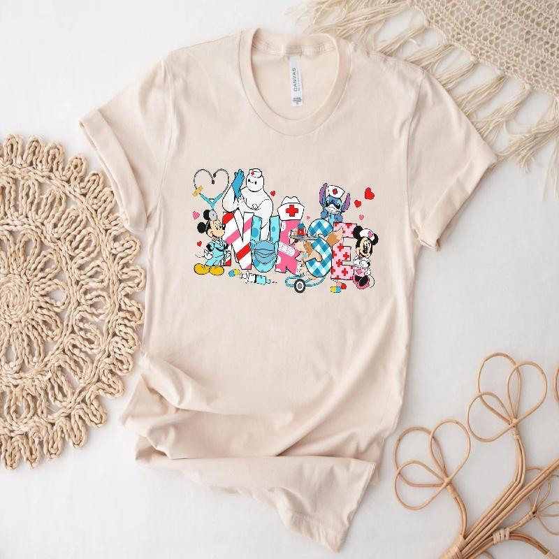 

202526 Summer cartoon print 100 Pure Cotton Tshirt Casual Top for Unisex and Unisex Loose Shortsleeved Breathable S
