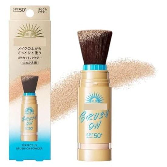 Anessa Perfect UV Brush-On Powder 3g SPF50+PA++++ Face Sunscreen Can be applied over makeup Convenient carrying