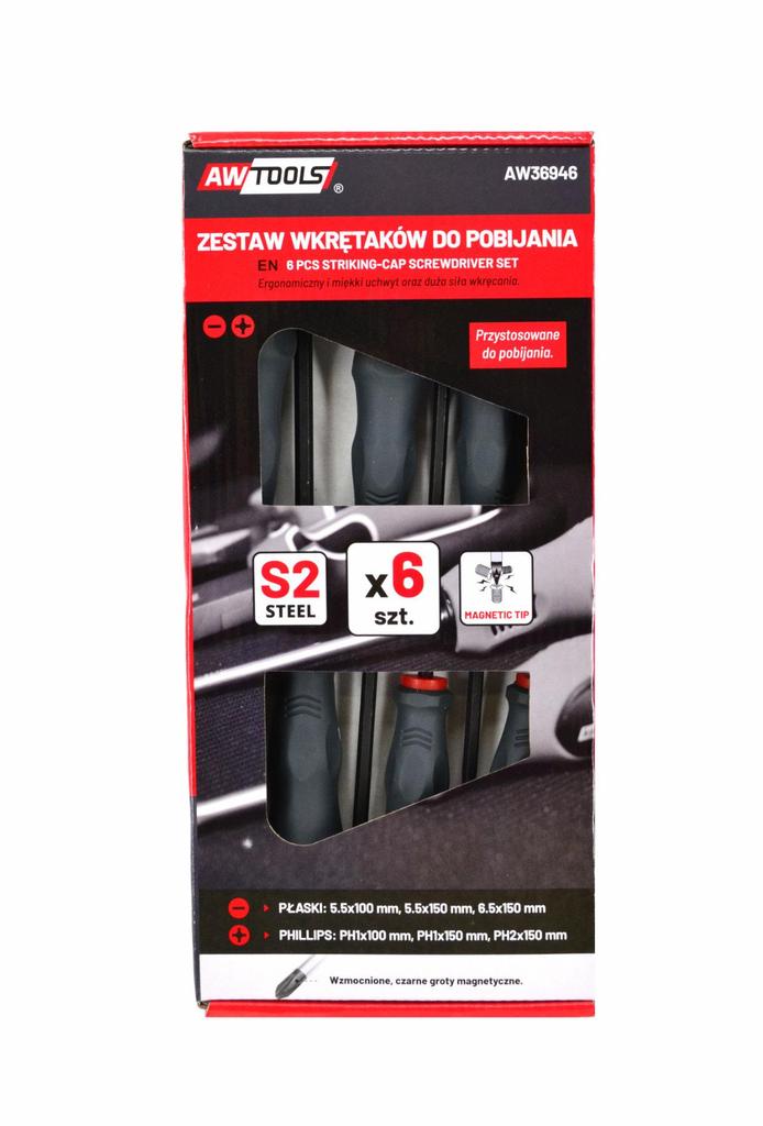 Awtools Zestaw Wkrętaków Do Pobijania 6Szt.