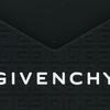 Givenchy Micro 4G Logo Textured Open Closure Rubber Card Holder Men Accessories Black BK60EJK1QP-001