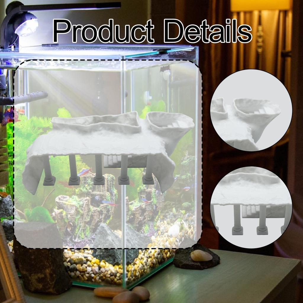 Aquarium Roman Column Cave ,Fish Tank Accessories,Aquarium Decoration,Fish Hideout Decor for
