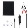 Upgraded  Solar Battery Trickle Charger Maintainer 12V Portable Waterproof Solar Panel Trickle  Charging Kit for Car