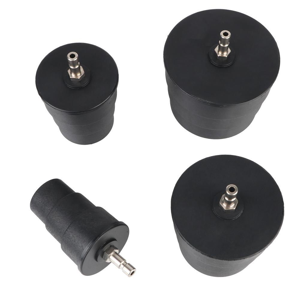 Auto Accessories 9pcs/Set Car Turbocharger System Leak Tester 1-3/8'' 35mm to 3-1/2'' 90mm Adapters 90psi/6bar With Pressure Gauge