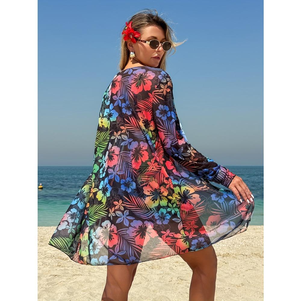 Bikini de Tres Piezas para Mujer con Pantalones Cortos tipo Boy Short, Bañador de Moda con Lazo y Cubre Traje de Playa