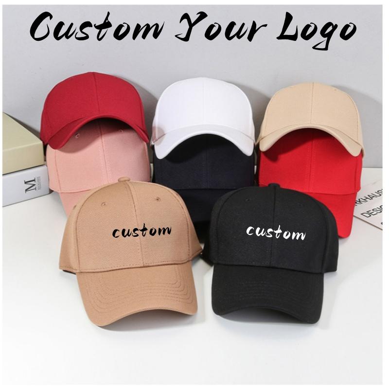 Custom Hard Hat Women'S Korean Version Letter Embroidery Cap Baseball Cap Internet Celebrity Sports Breathable Hat Sun Hat