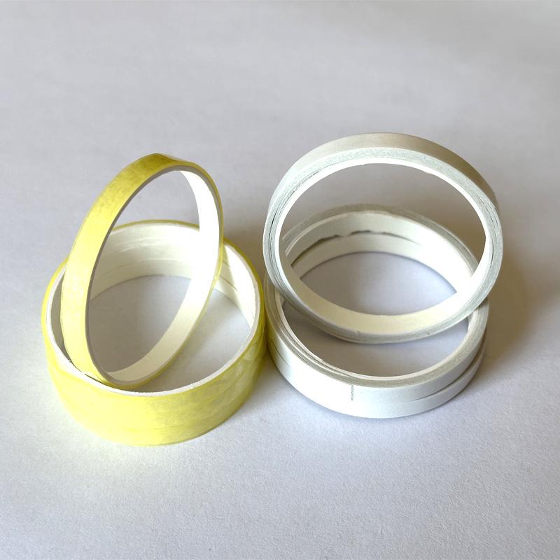 

Transparent Double-Sided Floral Art Tape for Books and Stationery, Quiet Adhesive, 0.8/1.8 Widths