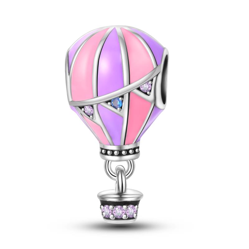 Copper Pink Cute Pet Bow Shiny Zircon Beads Suitable For Panoriginal Bracelet Diy Jewelry Birthday Gift Anniversary