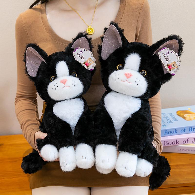 Super Cute Cat Cartoon Plush Doll With Pp Cotton Filling For Birthday Gift And Collection