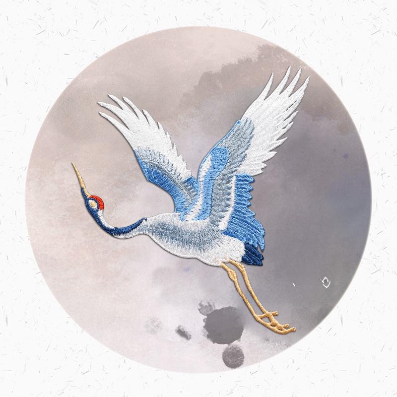 

Вышитая нашивка с журавлем: Этнический стиль, Разные размеры, Мода DIY и ремонт