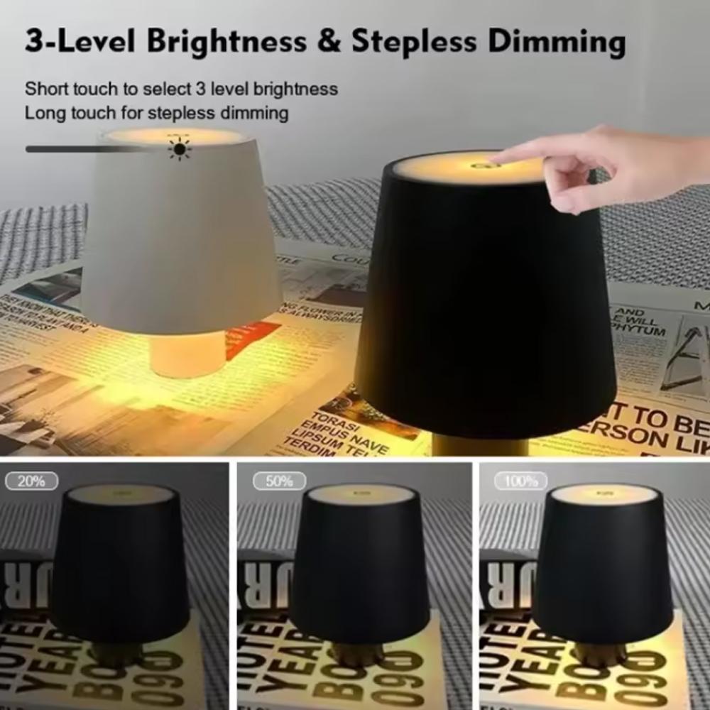 LED Wine Bottle Light Tri-colour Dimmable for Living Room Bedroom Desktop Restaurant Dining Table Indoor Decorative Lighting