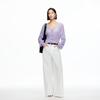 VEROMODA Women's Lilac Collection Wool Mohair Blend V-Neck Cardigan