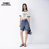 PEACEBIRD Women's High-Waist Denim Shorts
