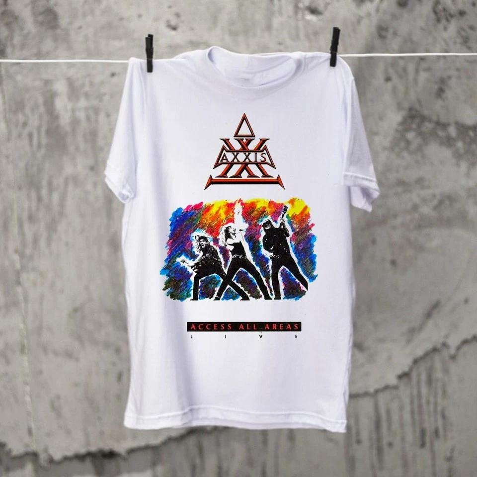 Axxis Band Access All Areas Live Shirt Classic White Unisex S-5XL E2000 S