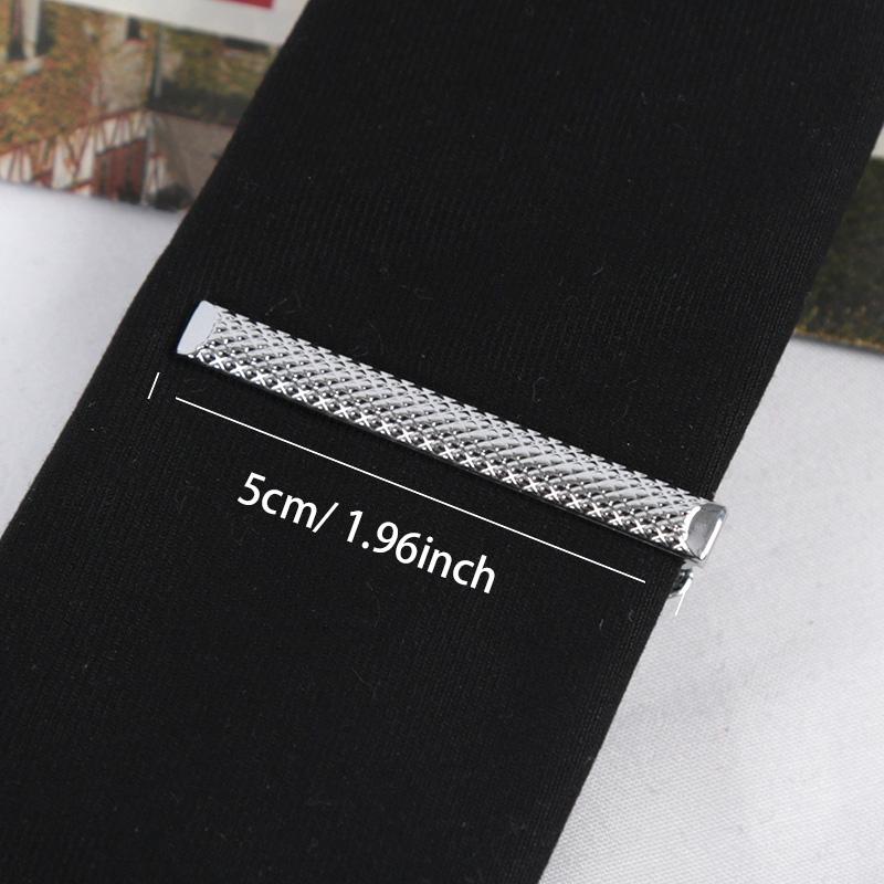 Necktie Accessories Metal Tie Clips Silver Color Jewelry Fashion Clips Pin Clasp Clamp Wedding Gifts Classic Tie Clips for Men
