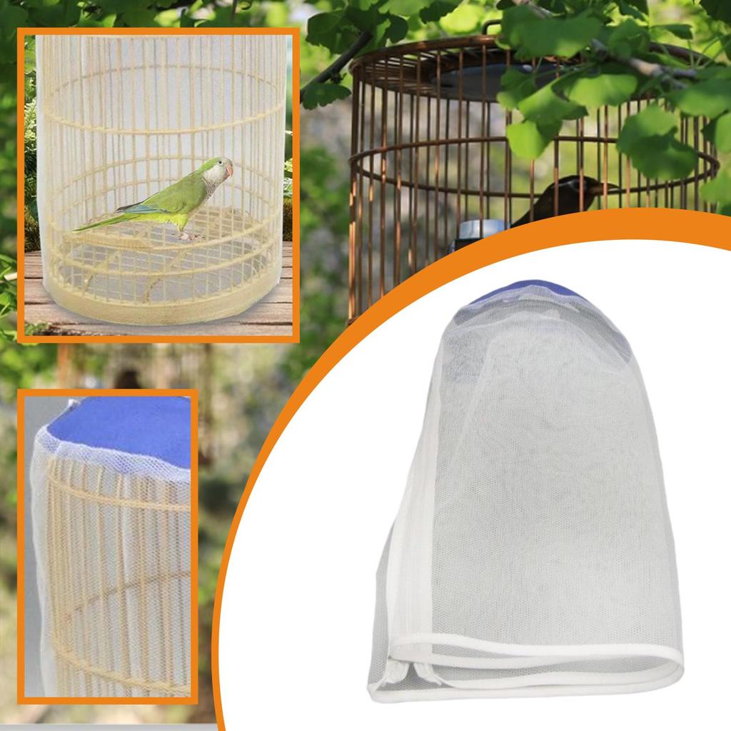 Birdcage net cover, net protector, practical food catcher, birdcage net cover