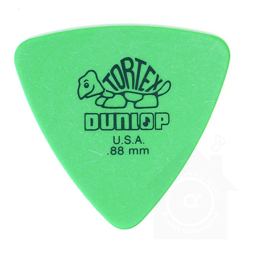 Jim Dunlop Tortex Triangle Picks (12-Pack) & Musent Custom Players Pick (+1 Pick)  431B.88-GRN-12P