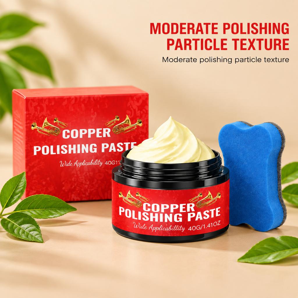 Copper Metal Polishing Paste Revive Dull Brass Surface Musical Instruments Clean Oxidation Antique Copper Tarnish Remover Cream