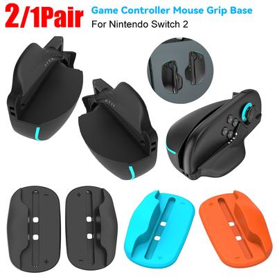 2/1Pair For Nintendo Switch 2 JoyCon Controller Mouse Grip Ergonomic Handle Holder Case Portable Game Mouse Shape Bracket Base
