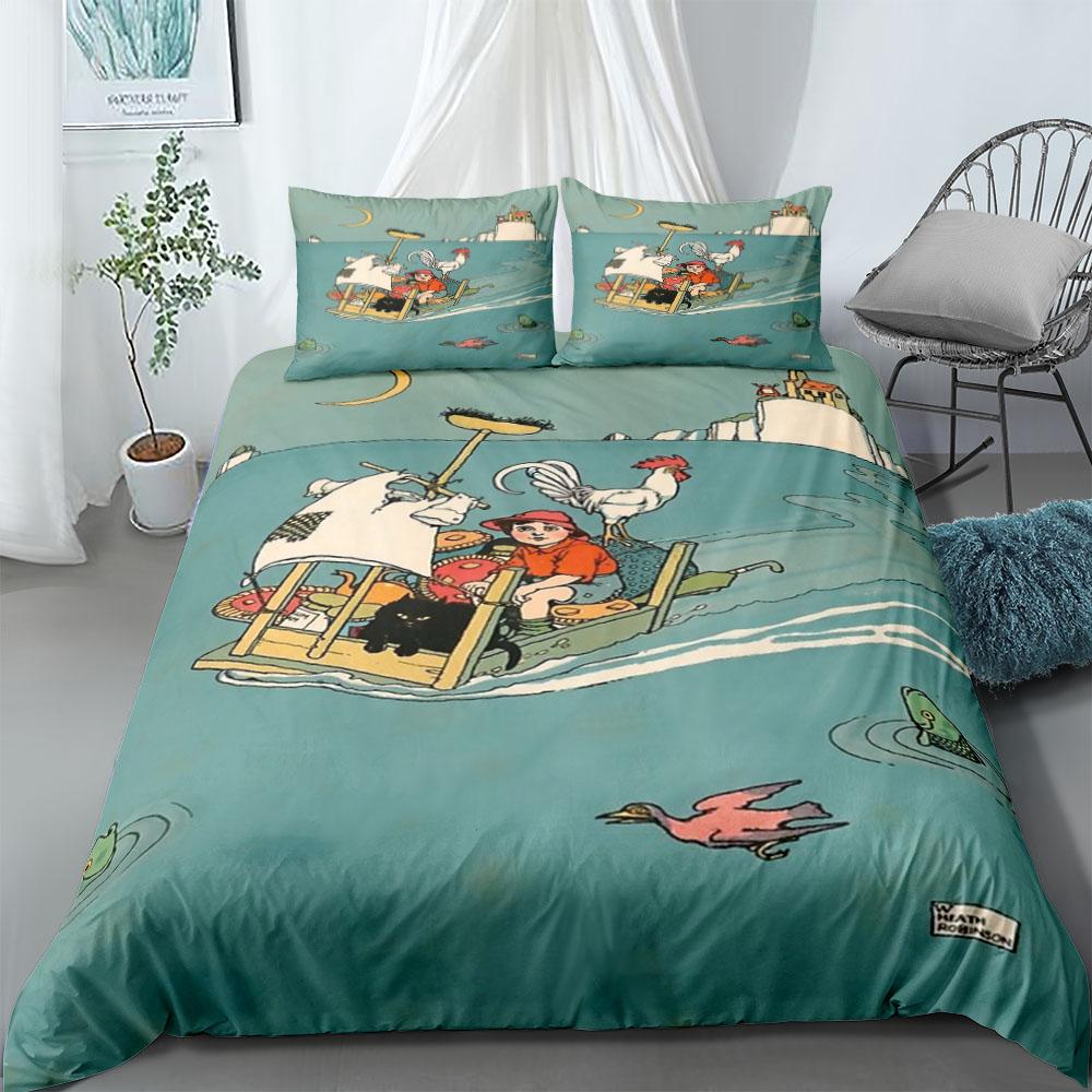 Next Sunday Duvet Cover Set without sheet King Queen Double Full Twin Single Size Bed Linen Set