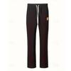 Men's Linen-Cotton Drawstring Beach Pants, Straight Leg Loose Fit Casual Trousers