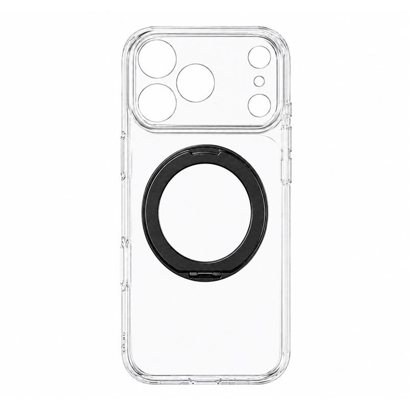 Applicable iPhone fine hole bracket mobile phone case Apple 18pro high magnetic attraction anti-drop protective case mobile phone case