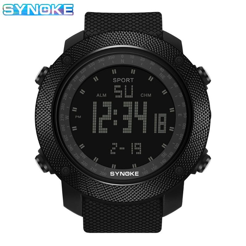 Nuovo orologio elettronico sportivo da corsa da alpinismo di marca di alta gamma, orologio militare multifunzione, display a schermo grande, orologio da polso impermeabile luminoso