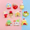 10 Stück Neu Mini Niedlich Cartoon Weihnachten Haus Kinder Spaß Tiere Serie Flache Rückseite Harz Cabochons DIY Schmuck Basteln Dekoration