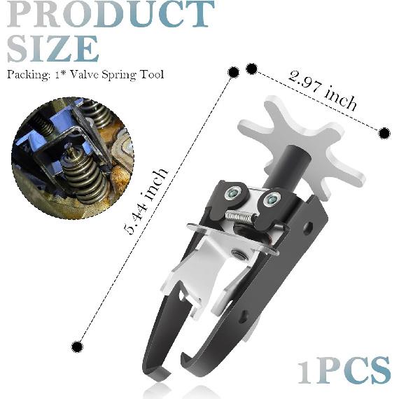 OFBAND Overhead Valve Spring Compressor Tools Adjustable,Valve Spring Tool Removes Value Springs Without Remove Cylinder Head,Universal Carbon Steel