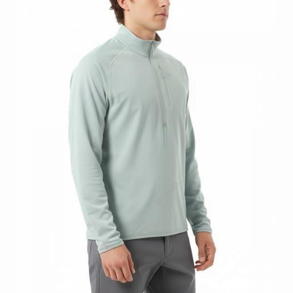 Arcteryx Delta 12 Zip Neck Men S atpSm07740Sge Green (STONE GREEN) L (around 105)