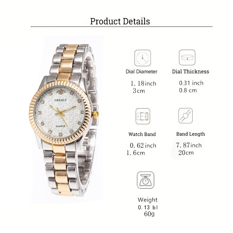 Ladies' Quartz Watch with Alloy Band: Fashionable and Casual Design