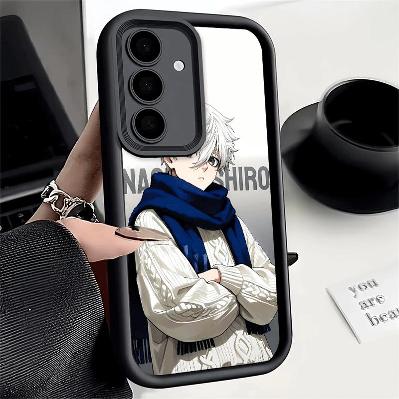 Phone Case for Samsung Galaxy A17 A16 A15 A14 A13 Blue L-Lock Nagi Seishiro A56 A36 A26 A55 A35 A25 A54 A34 A24 A53 A33 A23 A07