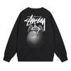 Sudadera Unisex con Estampado Stusy de Algodón Puro con Cuello Redondo - Estilo Moderno, Holgado y Casual