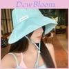 Summer Japanese Stylish Bucket Hat With Wide Brim And Sun Protection For Women