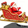 Suspended Sleigh for Office Floating Santa Sleigh, Flying Magnetic Levitation Christmas Display, Unique Gift Family Claus Tabletop Decor Home, Office,